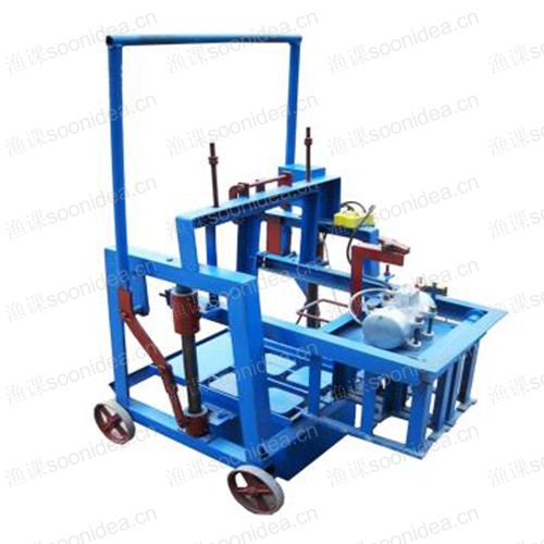 Small mobile brick machine